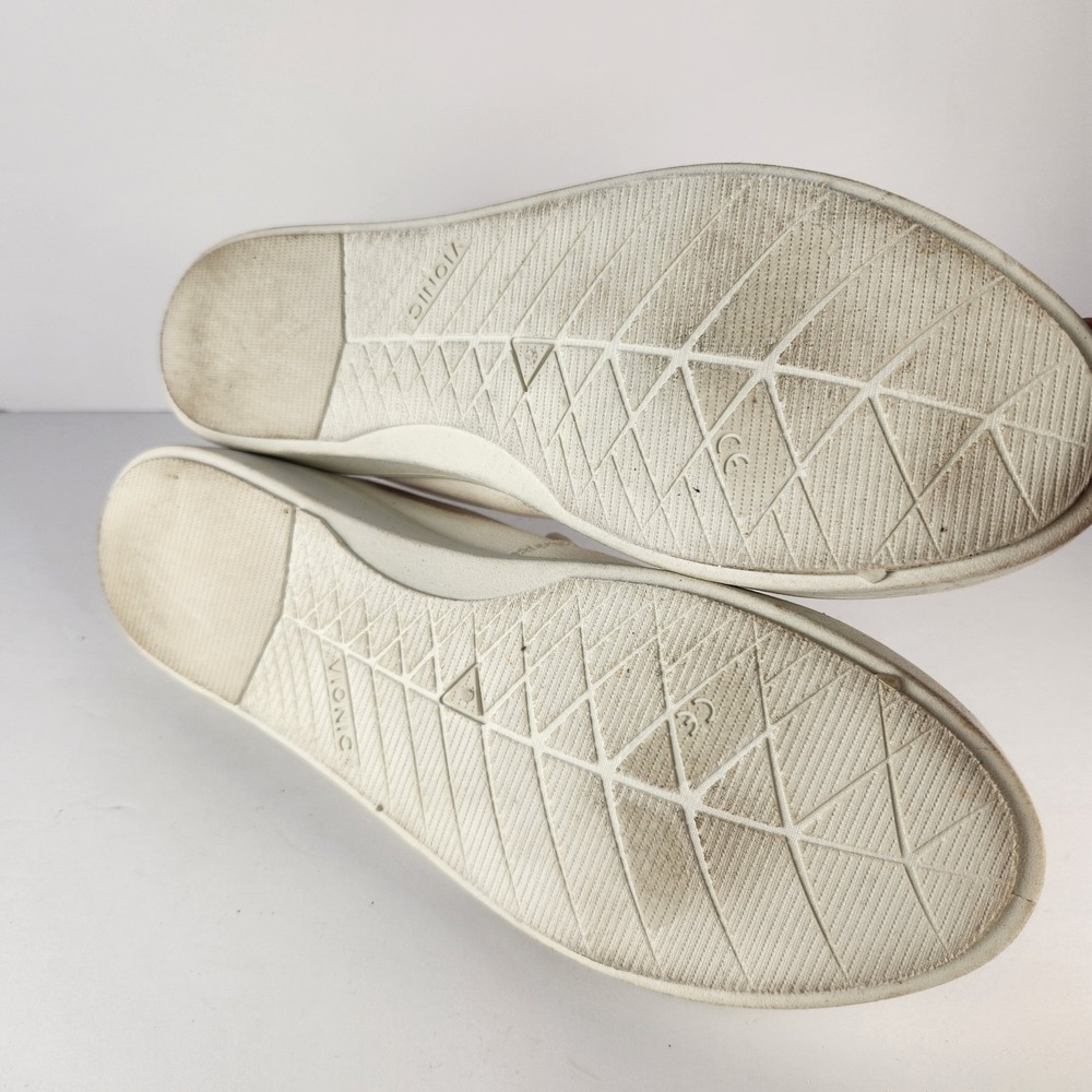 Vionic Beach Women's Comfort Minimalist White Canvas Flats Size 12 - Picture 8 of 8